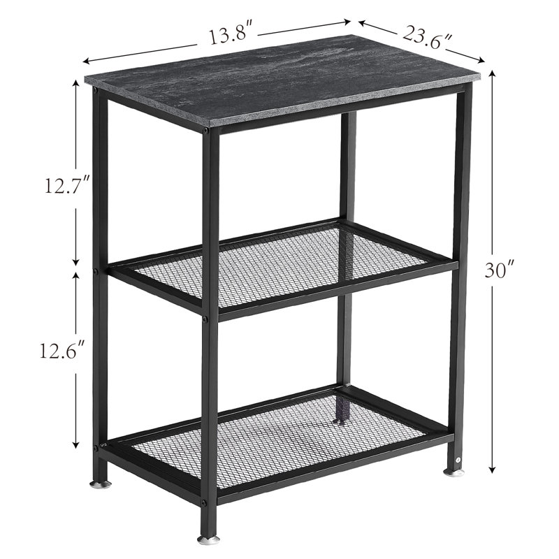 Kempst End Table, Charcoal Gray