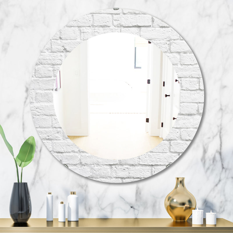 Miroir mural en pierre, H 31,5 po x l po