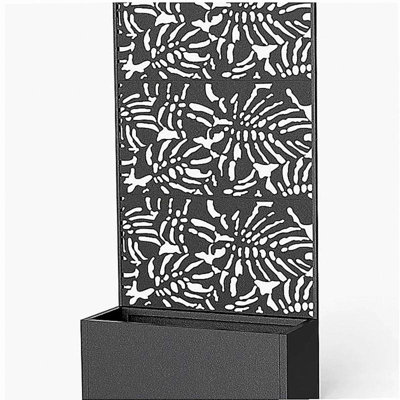 Trellis Planter,Efficient Drainage Planter Box,Spacious Metal Planter Box