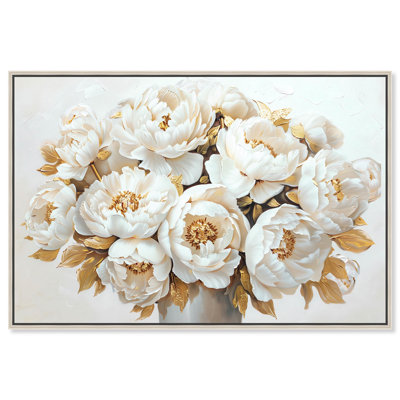 Art floral chic sur toile avec arrangement floral chic par Art Remedy