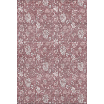 Premium Machine Washable Prisco Blush Rug