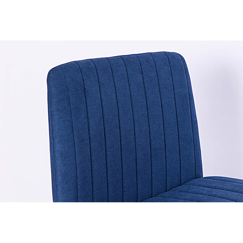 Modern Linen Blue Criss Cross Office Chair - Product Details, Linen, Blue