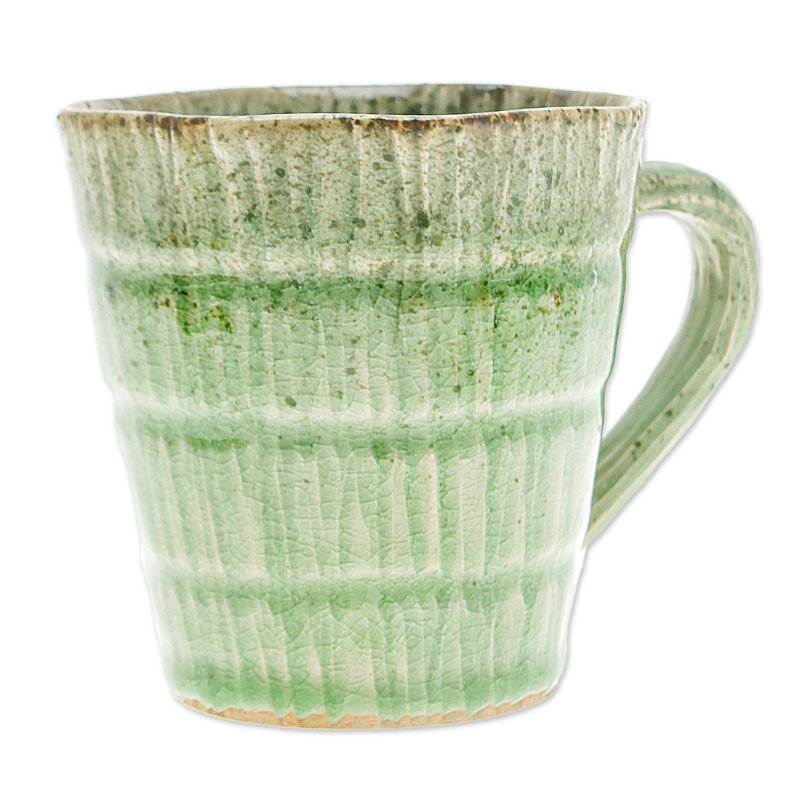 Tasse en céramique Wildon Home® Green Trend Celadon