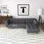 Canapé modulaire gris pour salon moderne