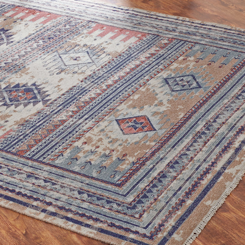 Zahara Hand Knotted Wool Area Rug, Rectangle 10' x 14'