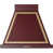 Burgundy Red/Brass