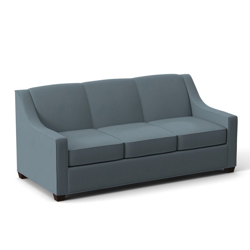 Phillips Square Arm Sofa with Reversible Cushions, Dillon Williamsburg, 34.5" H x 76" W x 36" D, Cafelle