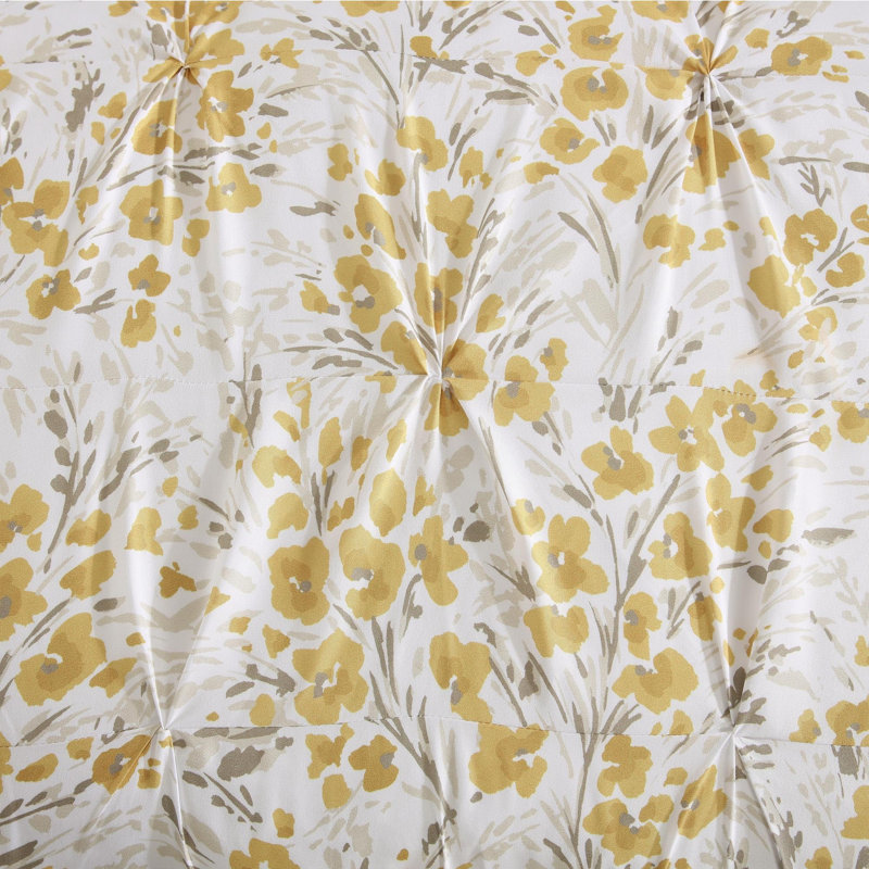 Ensemble d'édredon en microfibre 5 pièces Selma, Édredon pour très grand lit + 2 taies décorativ