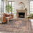 Marin Black Persian Style Machine Washable Flatweave Area Rug With Non-Slip Backing-123412133-123132873
