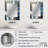 Ethereal Knowing Royal Blue And Gold I - Abstract Painting Unique Wall Mirror, Modern Mirror, Printed Metal Art-1811516621