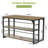 63" Kitchen Island with Storage Shelves, Industrial Kitchen Counter with Large Worktop
