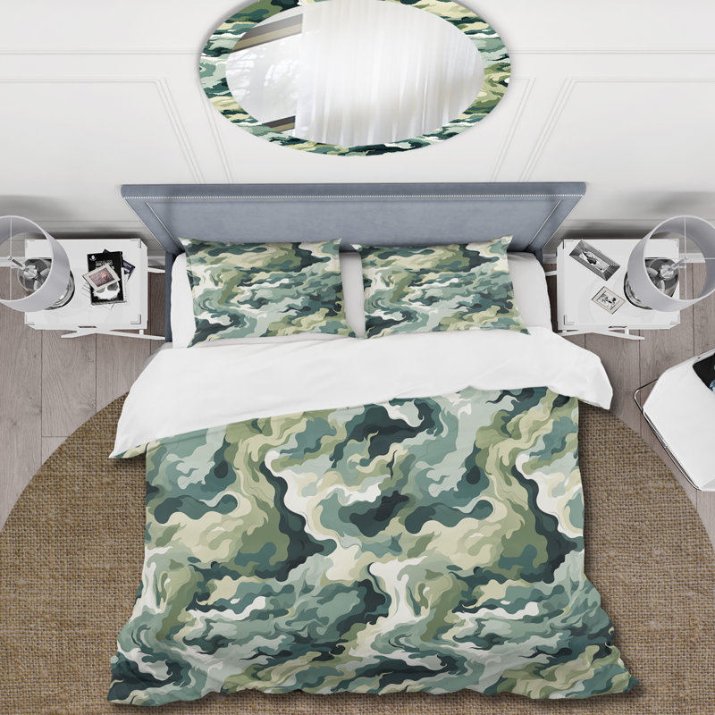 Jurgens Enchanted Camo Illusion II - Ensemble de housse de couette camouflage - Microfibre de polyester