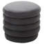 Carolanne 49cm Wide Round Solid Colour Footstool Ottoman-573989234