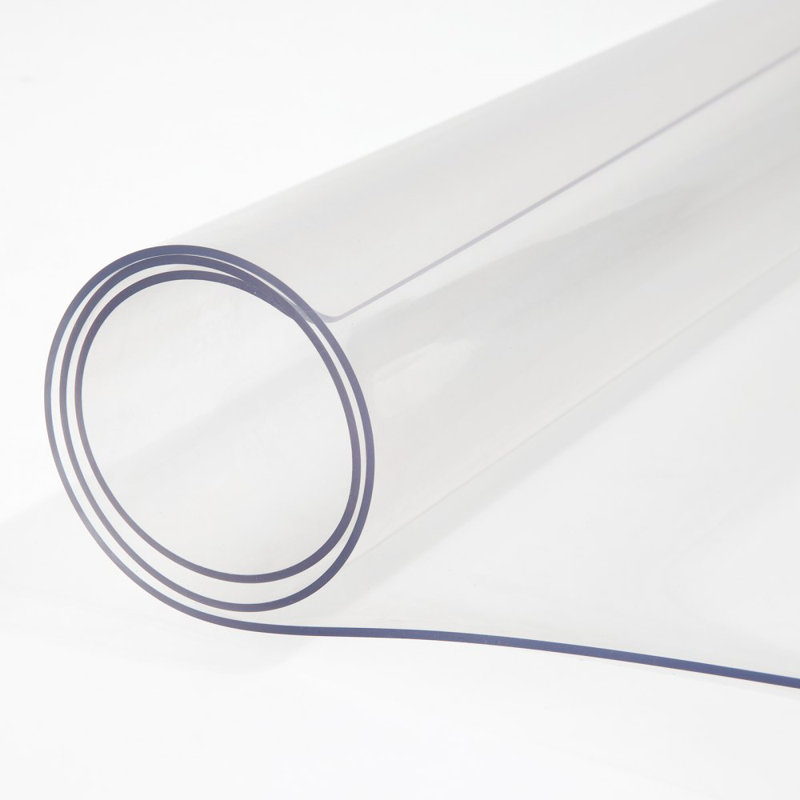 Plastic Table Cover , 1.5 mm Thick Clear Table Protector, 0.06" H x 60" W x 42" D