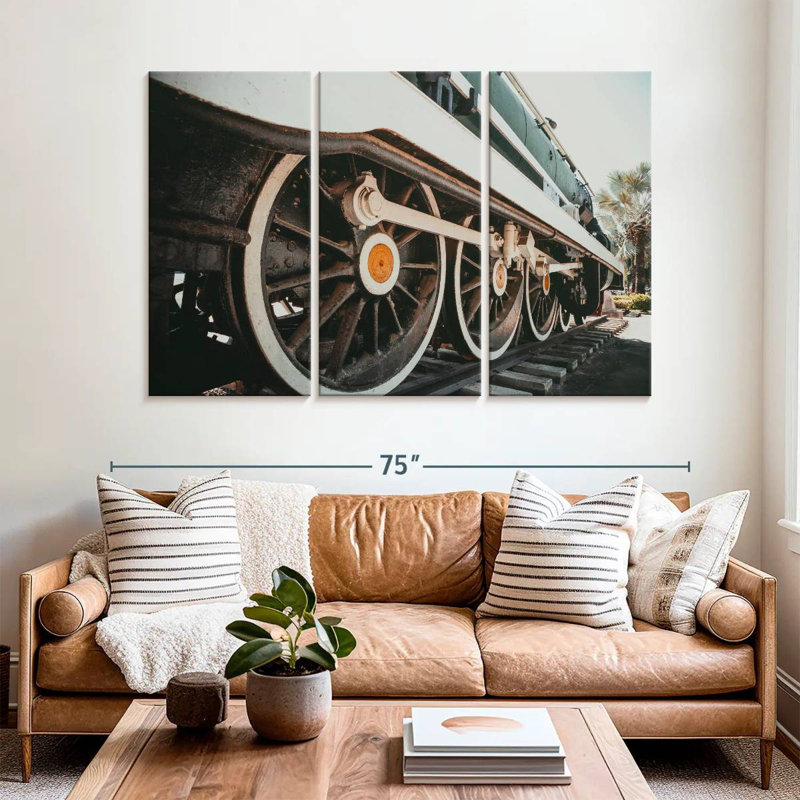 Vieux train Mehar, H 42 po x l 65 po