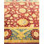Tapis unique noué à la main Keenan - rouge / beige / bleu, 7 pi 10 po x 10 pi 1 po