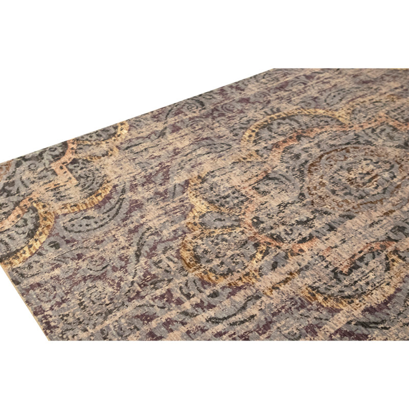 Tapis rectangulaire noué à la main