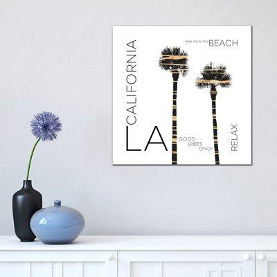 Urban Art LA Palm Trees 1 Piece Wall Art on Canvas