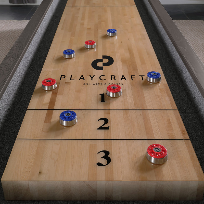 Playcraft Yukon 12’ Pro-Series Shuffleboard, Weathered Fieldstone, Weathered Fieldstone, No