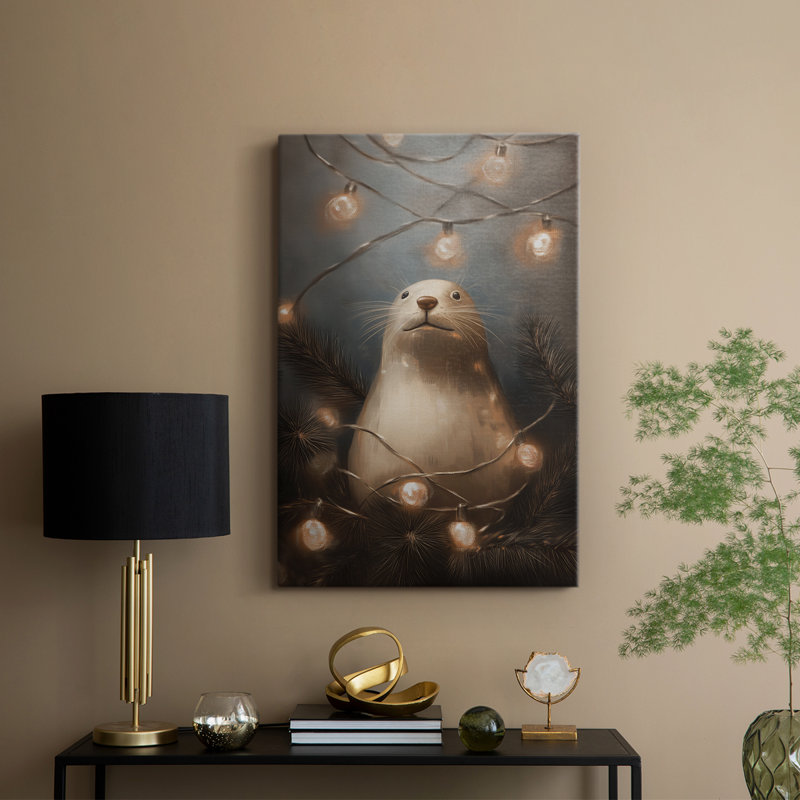 Christmas Holiday Art -Series 2-CCCLXV -Custom Wrapped Gallery Cavas, 27" H x 18" W