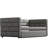 Twin Size Daybed With Trundle, Gray Upholstered Bed Padding, Stable Construction Padded Side Support Structure, For Home