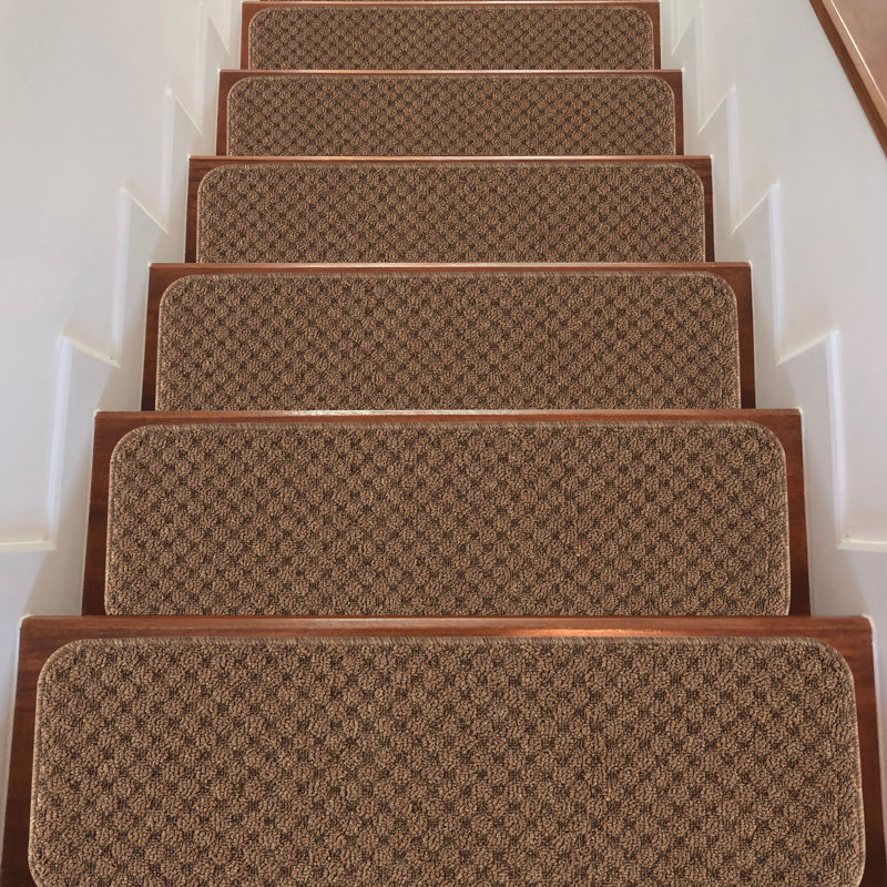 Tapis d'escalier antidérapant Idlewild, Beige