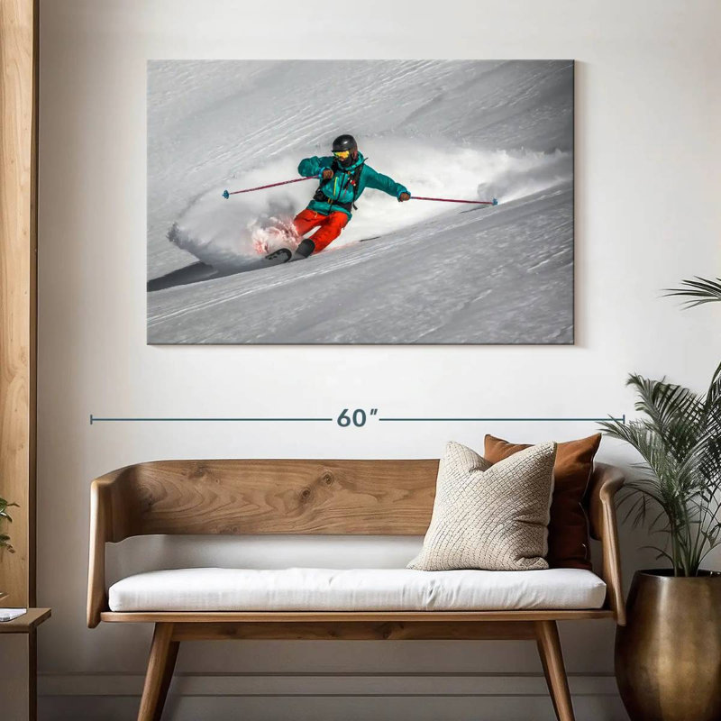 Skieur de neige Sireci Gastein, H 32 po x l 48 po
