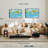 " Highly Detailed World Map Wall Art "-1474251587
