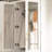 Jonesville 79.1 " W Glass Entry Hall Wardrobe