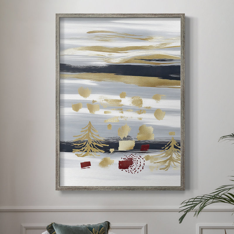 Christmas Holiday Art CLV, reproduction d'art encadrée - bois massif, H 11 po x l 9 po