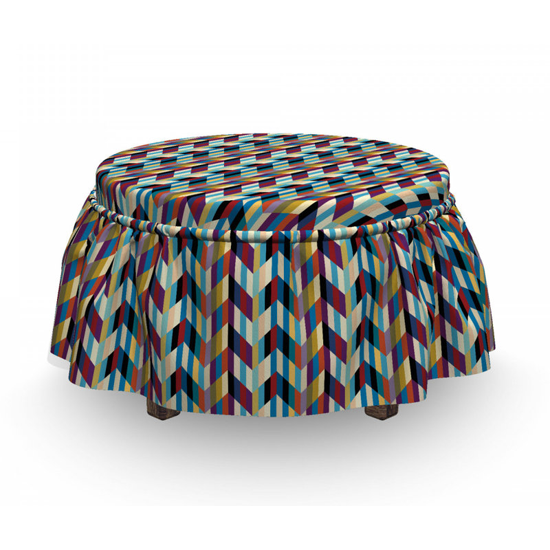 Box Cushion Ottoman Slipcover
