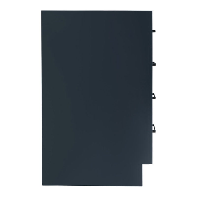 48" Single Bathroom Vanity Base Only, Matte Black, Midnight Blue