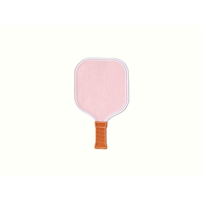 Pickleball Paddle Cocktail Napkins, Pink/Brown