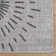 Paseo Tiaret All-Weather Flatweave Indoor/Outdoor Area Rug, Gray Black Silver Tribal Sunburst – Patio, Deck, Porch & Poolside
