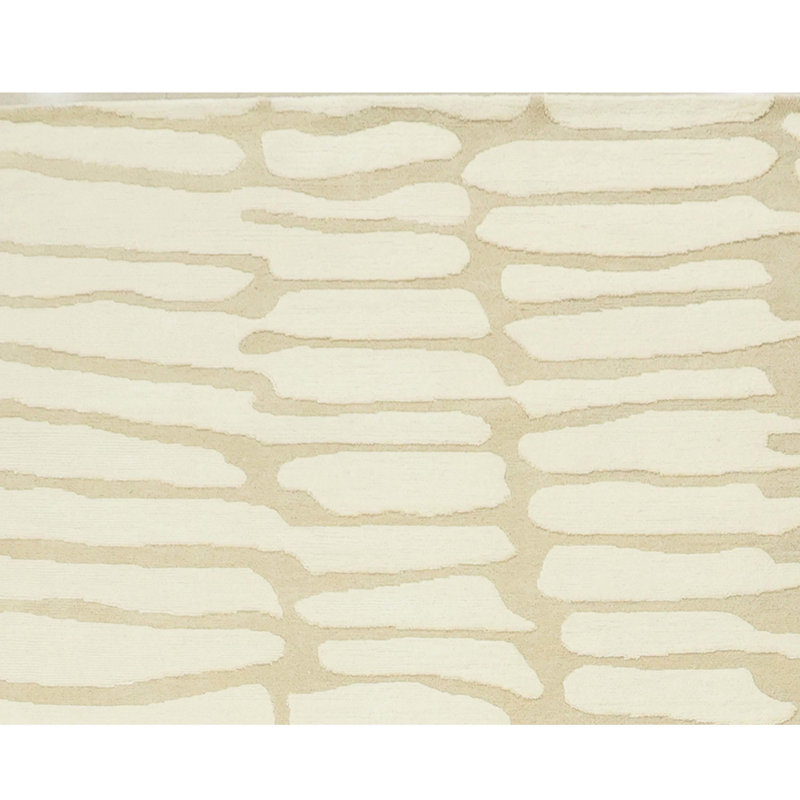Hand Knotted Abstract Area Rug, Rectangle 8' x 10'