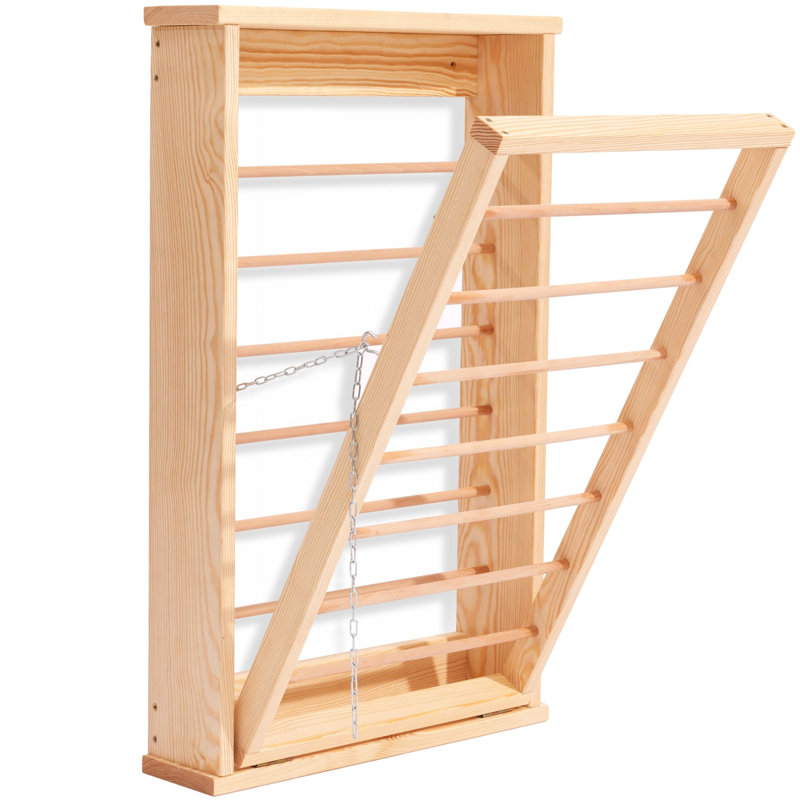 Wood Wall-Mounted Drying Rack