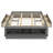 Queen Size Platform Bed Frame with 4 Storage Drawers & Hydraulic Lift Footboard Storage, No Headboard, Modern Space-Saving, Gray-1890421111