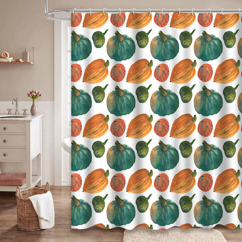 Rideau de douche jaune imperméable, rideaux de douche pour la salle de bain avec 12 crochets, 72" L x 72" W
