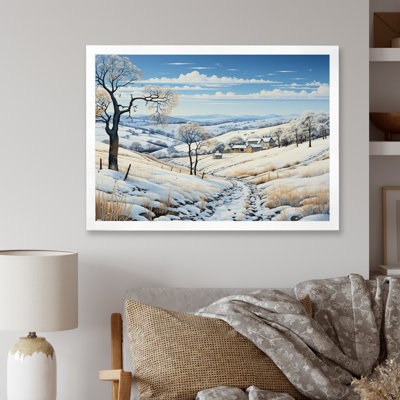 «Snow Winters Embrace Pastoral I», reproduction sur toile