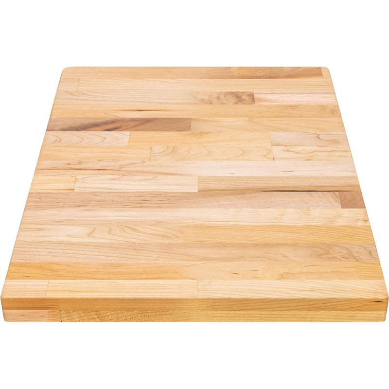 Comptoir Butcher Block, H 30 po x L 18 po x l 1,5 po, Brun