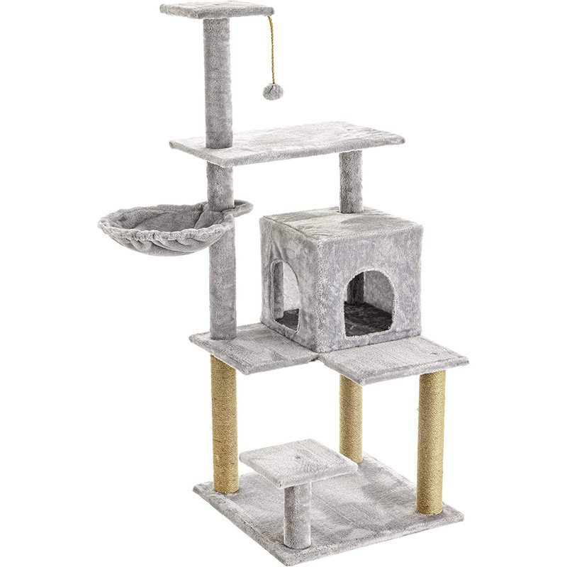 Dearth 125cm H Cat Tree, Grey