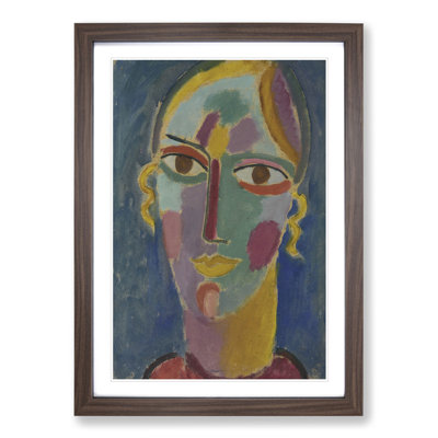 Portrait of a Woman by Marianne Von Werefkin - Picture Frame Painting
