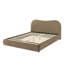 Grand lit avec tête de lit courbée en velours brun, style contemporain, rangement, rangement en bois massif et bois d'ingénierie, cadre de lit-1341650778-1341650779