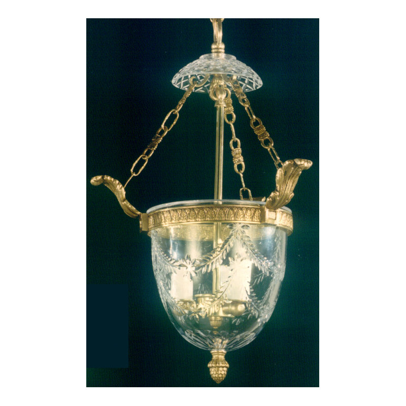 Cowarts 3 - Light Urn Pendant, French Gold