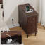Table de bout avec rangement et prises intégrées pour le salon, table de chevet à 3 tiroirs pour la chambre à coucher, bureau-499632049