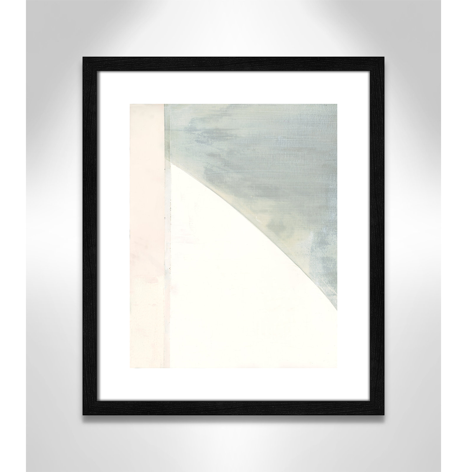 Alexandria "In Neutral I" Painting by Cartissi, 19" H x 16" W x 0.75" D, Black Wood Framed Paper