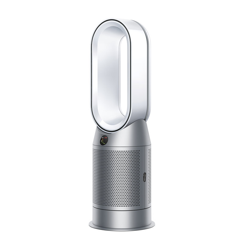 White and Silver Electric HEPA Air Purifier Fan Heater Combo