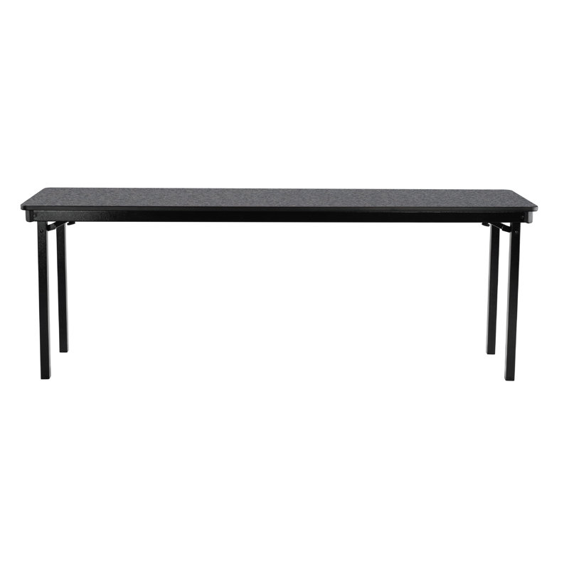 Table pliante Max Seating, L 96 po, Gris anthracite
