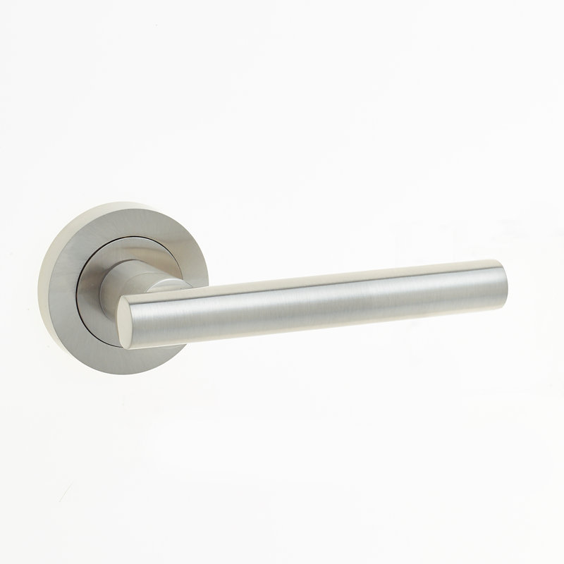 PETRA SN LEVER ON ROSE, Satin Nickel