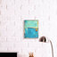 «Shades of Blue Design» par Erin Ashley - reproduction d'art